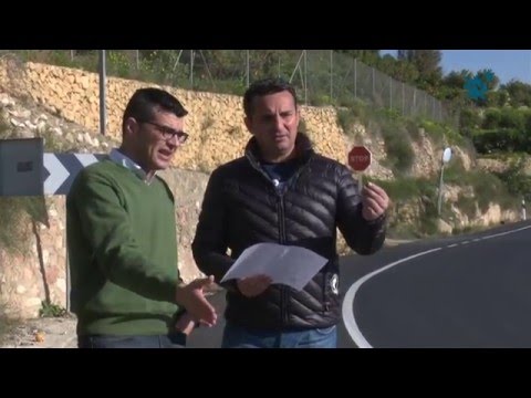 La Diputación reasfalta un tramo de la carretera de Altea y renueva toda la señalítica