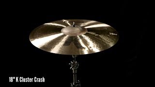 Video thumbnail for Zildjian Sound Lab: 18" K Cluster Crash by Avedis Zildjian Company