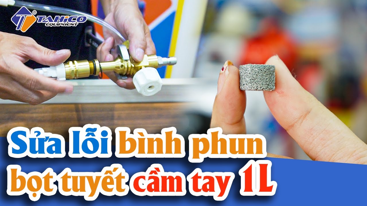 Hướng dẫn xử lý lỗi không lên bọt ở bình bọt tuyết cầm tay 4
