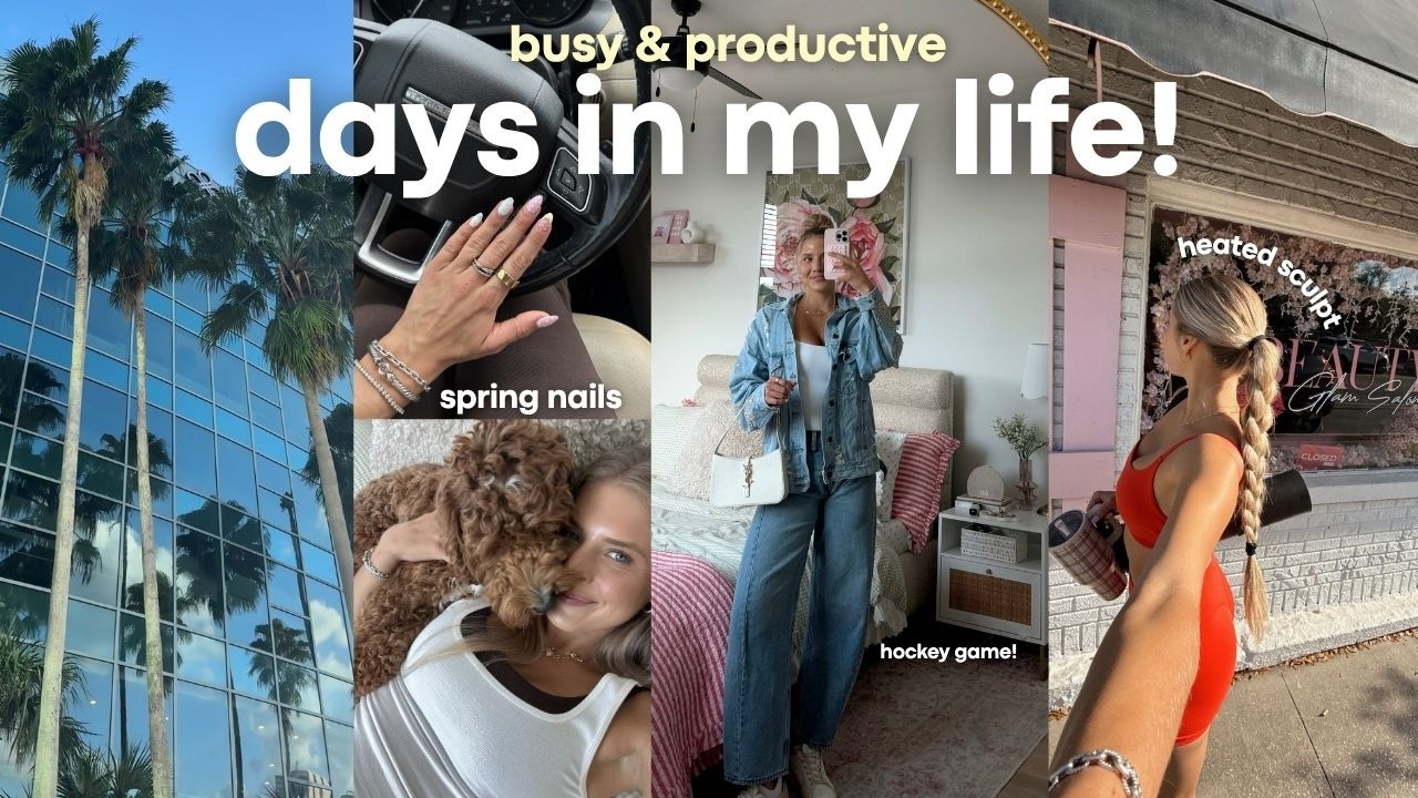 VLOG: getting my spark back, lots of chats, hockey game + new spring nails!