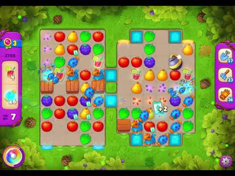 GardenScapes Level 3708 no boosters (15 moves)