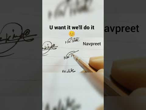 Navpreet's Signature Design|Style-Method #shorts #signature full video link in description