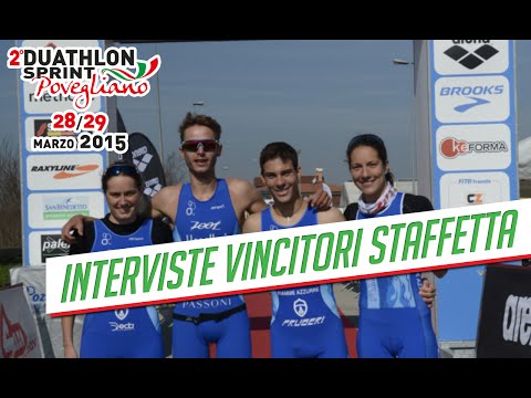 Duathlon Sprint Povegliano - interviste Vincitori Staffetta