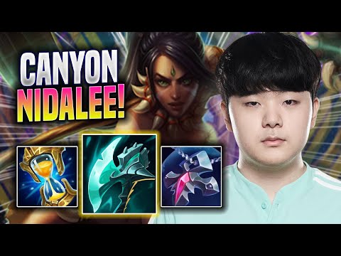 CANYON IS A BEAST WITH NIDALEE! - DK Canyon Plays Nidalee JUNGLE vs Rumble! | Season 2022