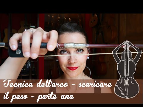 Lezioni violoncello - XIV - parte 1 - Tecnica dell'arco, esercizi per scaricare il peso