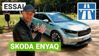 Le Skoda Enyaq à l’épreuve de l’autoroute