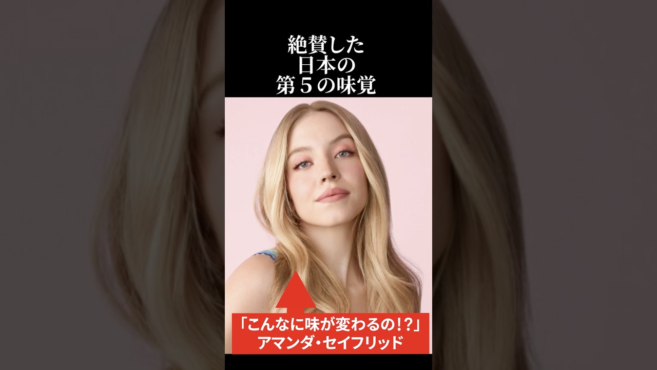 【海外の反応】アマンダ・セイフリッドが絶賛した日本の第５の味覚 #海外の反応 #日本称賛