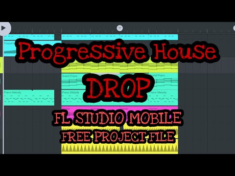 (FREE FLM)Progressive House Drop Like Manse, Nicky Romero FL Studio Mobile Project Free Download
