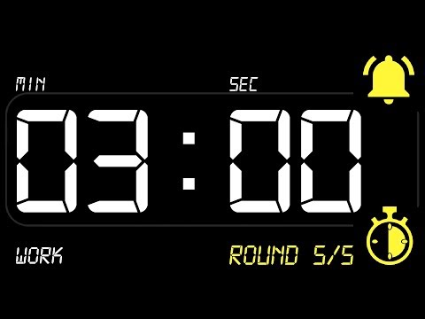 ⏰ INTERVAL [3x2] Timer 3 Minutes WORK / 2 Minutes REST ((BEEP)) 🔔 - Countdown with Alarm