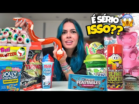 TASTING BIZARRE AND GIANT SWEETS I BOUGHT ON THE INTERNET…
