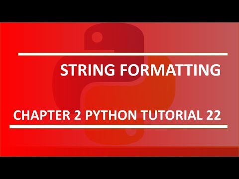String formatting Python tutorial 22