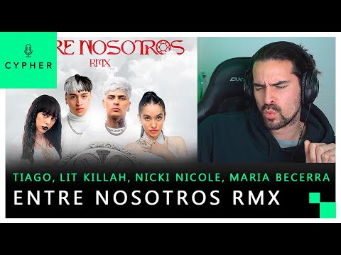 Reaction to Tiago PZK, Lit Killah, Maria Becerra, Nicki Nicole - Entre Nosotros Remix (Official V...