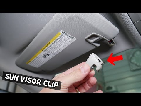CHEVROLET CRUZE SUN VISOR HANGING FIX. SUNSHADE SUN VISOR CLIP REMOVAL