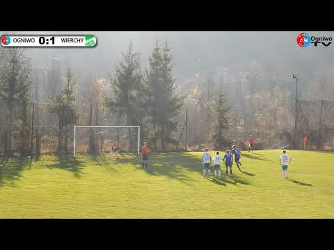 Skrót meczu : Liga Ogniwo Piwniczna-Zdrój - Wierchy Rabka-Zdrój  1:2(0:1) 11.11.2018r