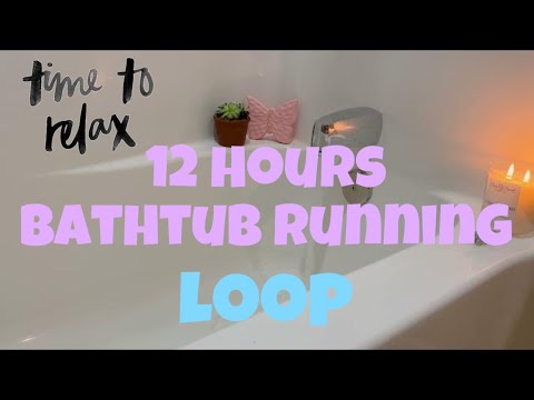 12 Hours Bathtub Running - White Noise for Sleep 😴