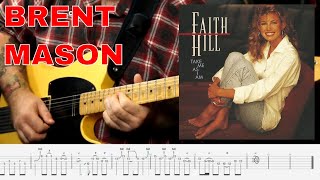 Video thumbnail for Brent Mason Solo - Faith Hill - Take Me As I Am (Country Guitar Tab) by Levi Clay