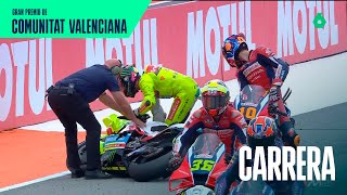 Se cae Morbidelli en la parrilla de salida | Gran Premio de la Comunitat Valenciana