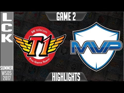 SK Telecom T1 vs MVP Highlights Game 2 | LCK Week 5 Summer 2017 | SKT vs MVP G2