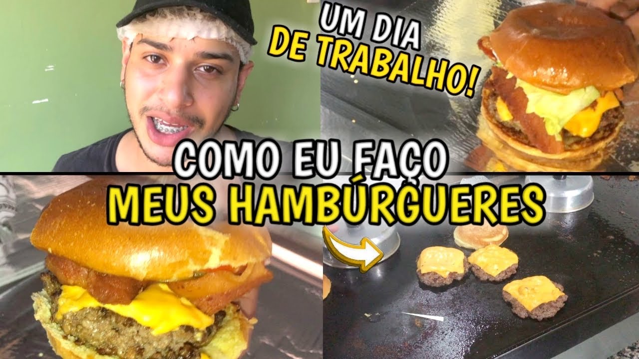 COMO EU FAÇO MEUS HAMBÚRGUER ARTESANAL/ ROTINA DE TRABALHO NA HAMBÚRGUERIA DELIVERY