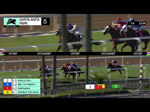 Barsabas wins Race 5 on Friday, October 29th, 2021 at Santa Anita Park.