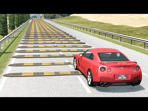 Cars vs 100 Speed Bumps #2 – BeamNG.Drive