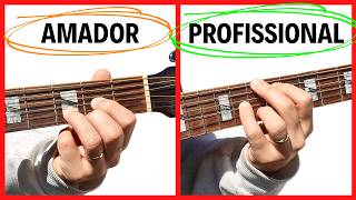 AMADOR vs PROFISSIONAL - O mesmo acorde, som COMPLETAMENTE diferente