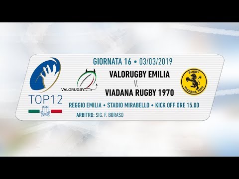 TOP12 2018/19, Giornata 16 - Valorugby Emilia v Viadana Rugby 1970