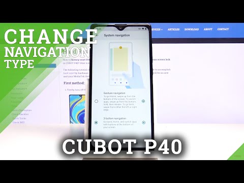 How to Choose Navigation Method in CUBOT P40 - Change Navigation Bar