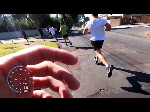 COMO EU FUI NO SIMULADO DE TAF DA PM - Filmagem da corrida com medição de velocidade!