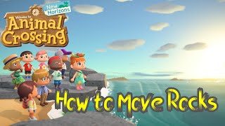 Animal Crossing: New Horizons - How to Move Rocks