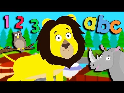 Animal Learning Videos For Toddlers | Number Zoo | Counting, colours, animal sounds