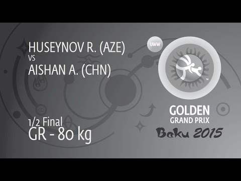 1/2 GR - 80 kg: R. HUSEYNOV (AZE) df. A. AISHAN (CHN) by TF, 9-0