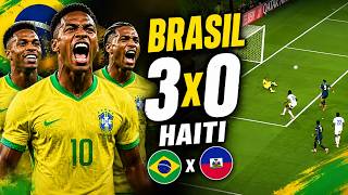 BRASIL 3x0 HAITI: GOLAÇO ATRÁS DE GOLAÇO!  (Resumo Completo) 🇧🇷