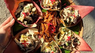 Hoa chuối chiên làm cá cơm chay #food #monanngonmoingay #amthuc #nuong #cooking #naunuong #eating