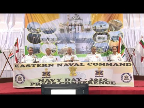 Navy Wreath Laying Ceremony at War Memorial, Beach Road in Visakhapatnam..