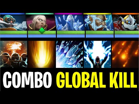 EPIC TEAM WORK WOMBO COMBO GLOBAL KILL by Goodwin 7.27c | Dota 2