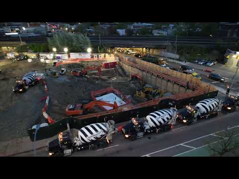 Gotham Ready Mix | Moncon INC | 1,850yd mass concrete pour