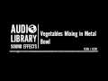 Vegetables Mixing In Metal Bowl Sound Effect