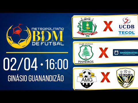 METROPOLITANO BDM de FUTSAL dia 02/04/2022  #123webtv #123descontoscg #metropolitano #bdm