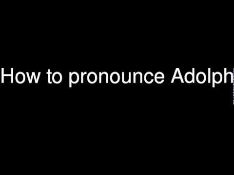 How to pronounce Adolph