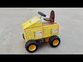 How To Make A Tractor At Home From Matchbox Diy Tractor Mini Tractor Toy
