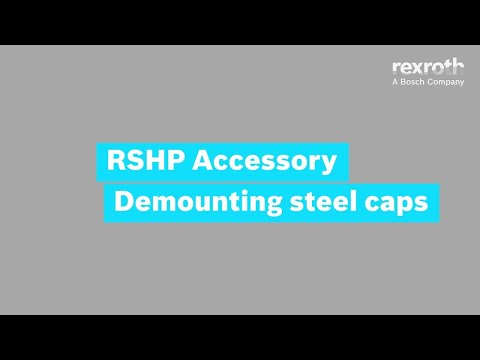 [EN] Bosch Rexroth: Linear Guides - Demounting steel caps (How-To)