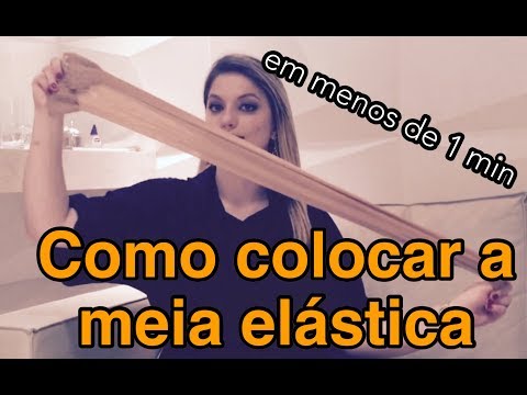 How to put on elastic compression stockings?