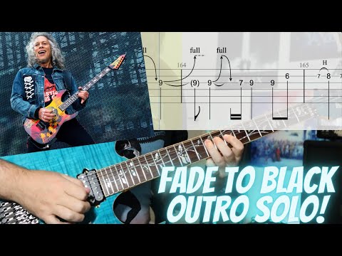 Metallica - Fade To Black Outro Guitar Solo (with on-screen Guitar Tabs)