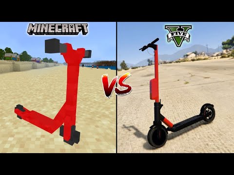 MINECRAFT SCOOTER VS GTA 5 SCOOTER - WHICH IS BEST?