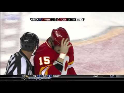 Matt Hendricks vs Tim Jackman Oct 30, 2010