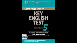 Listening A2, KET 5, Test 1, Part 2