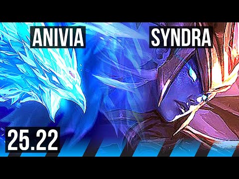 ANIVIA vs SYNDRA (MID) | 11/2/7, Godlike | EUW Master | 25.22