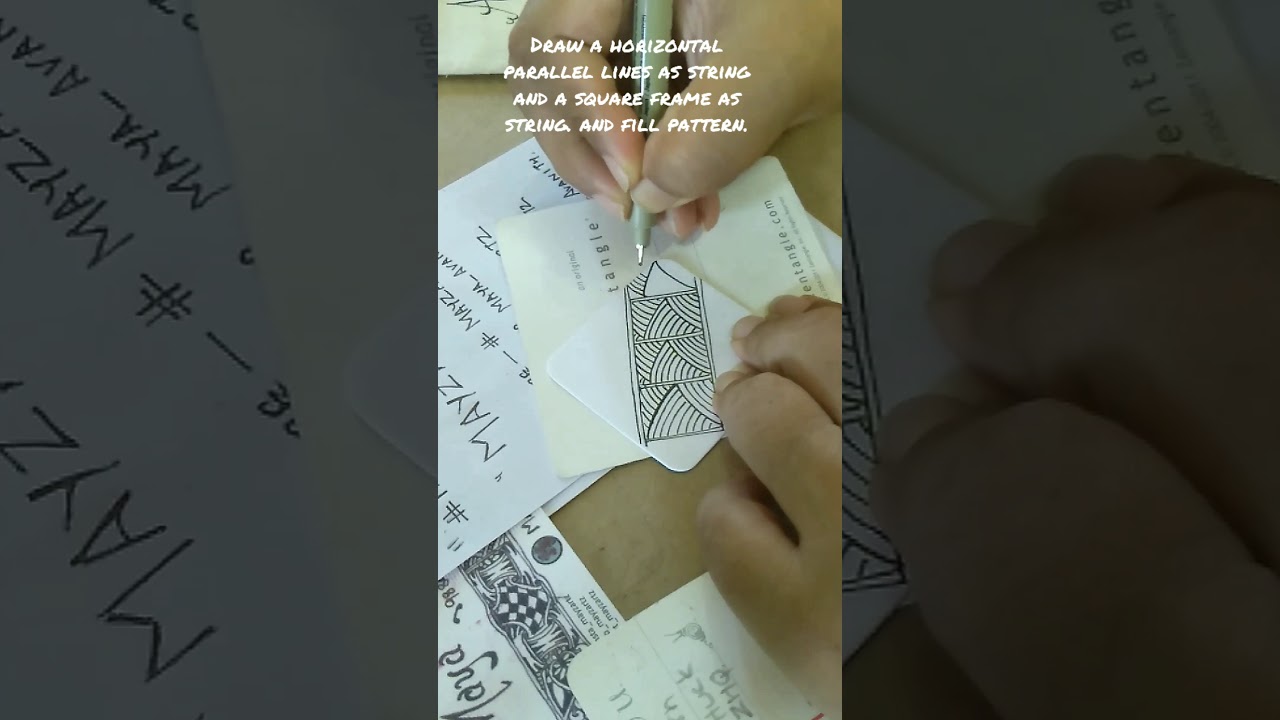 Zentangle® tutorial - Shattuck