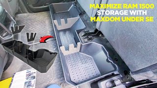 Maximize RAM 1500 Storage with MAXDOM Under Seat Box